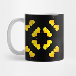 Golden heart - cute pattern Mug